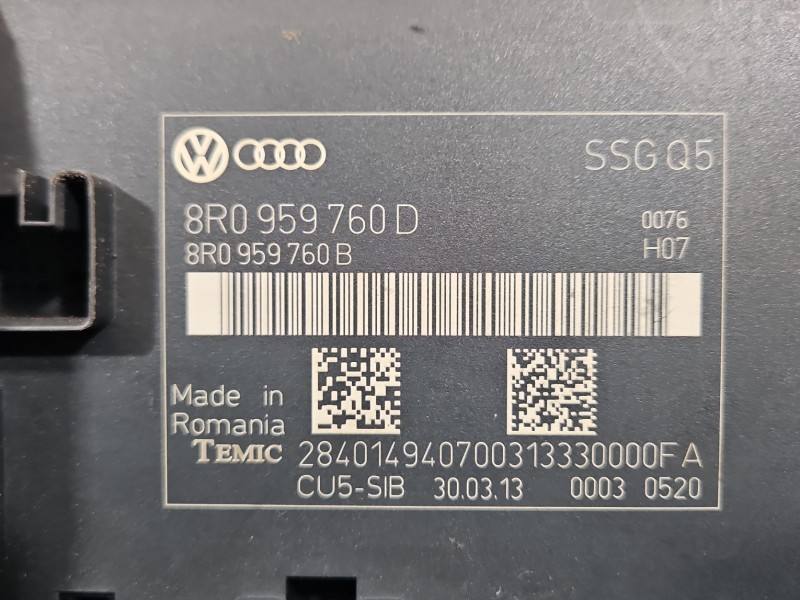 Блок комфорта BSI Audi Q5 8R0959760D — фото детали 3