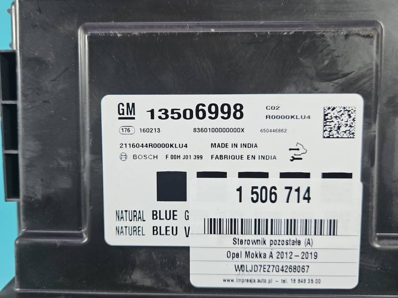 Блок комфорта BSI Opel Mokka 13506998 — фото детали 5