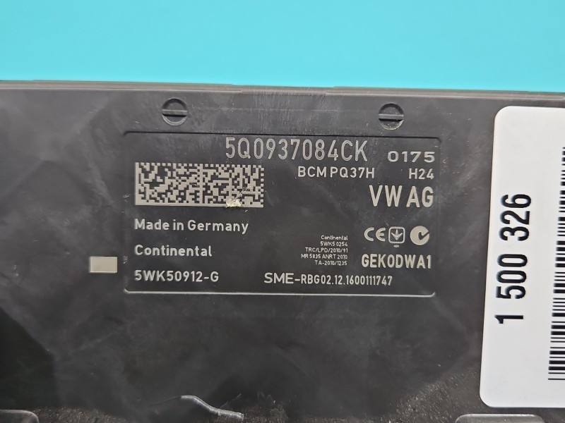 Блок комфорту BSI Skoda Octavia 3 5Q0937084CK — фото деталі 3