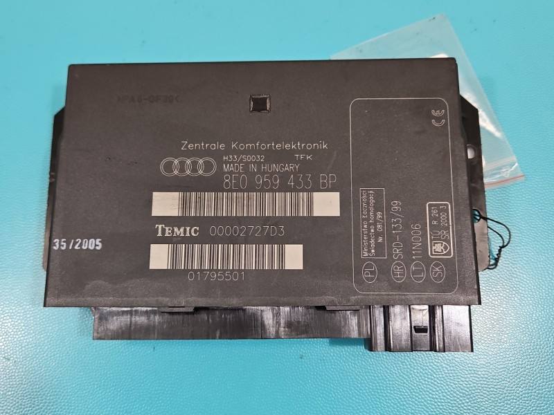 Блок комфорту BSI Audi A4 B7 8E0959433BP — фото деталі 2