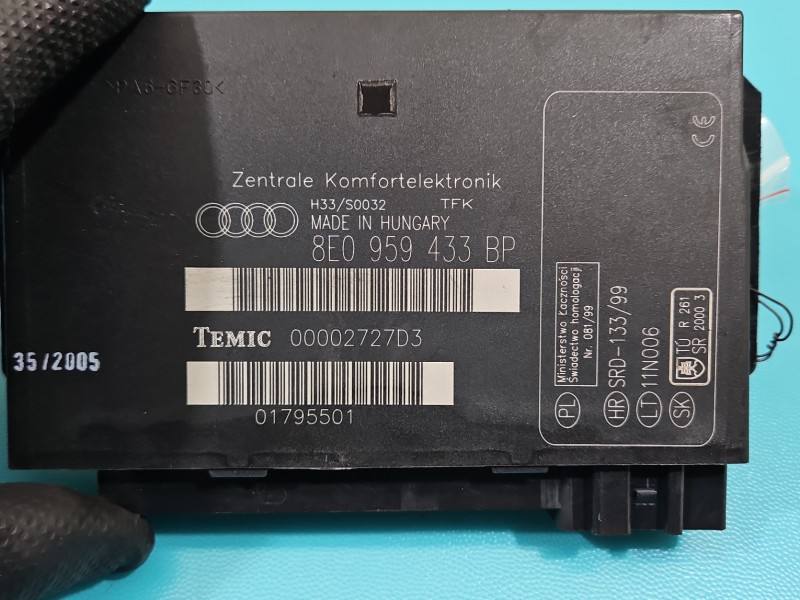 Блок комфорту BSI Audi A4 B7 8E0959433BP — фото деталі 3
