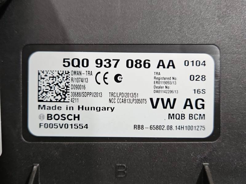 Блок комфорту BSI Volkswagen Golf 7 5Q0937086AA — фото деталі 3