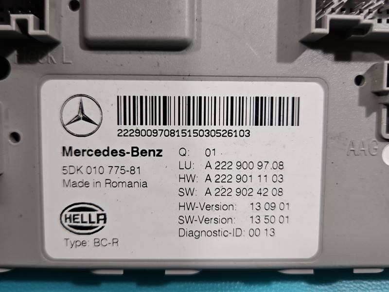 Блок комфорту BSI Mercedes C W205 A2229024208 — фото деталі 3