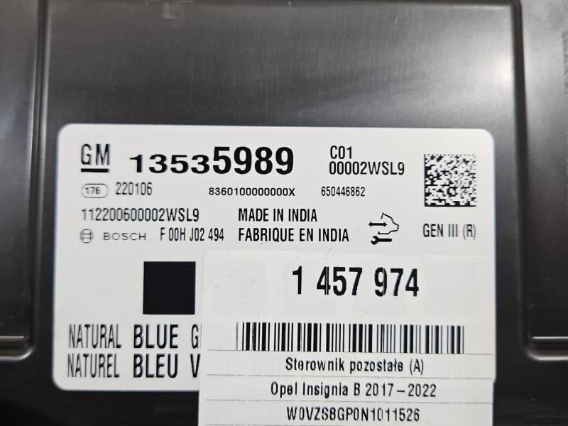 Блок комфорту BSI Opel Insignia 13535989 — фото деталі 3