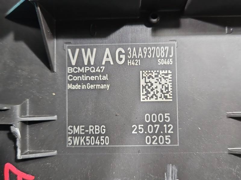 Блок комфорту BSI Volkswagen Passat CC 3AA937087J — фото деталі 5