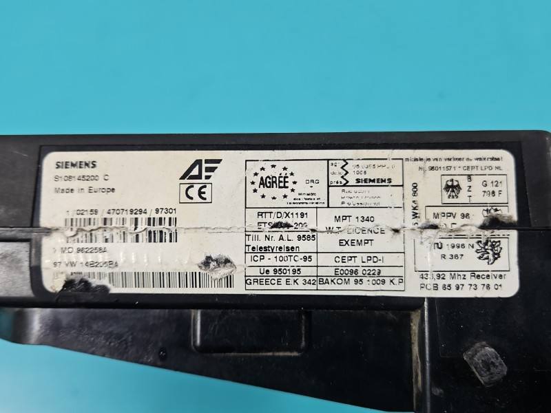 Блок комфорту BSI Volkswagen Sharan 7M0962258A — фото деталі 5