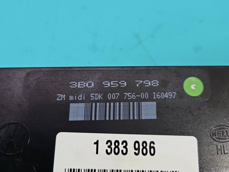 Блок комфорту BSI Volkswagen Passat B5 3B0959798 — фото деталі 2