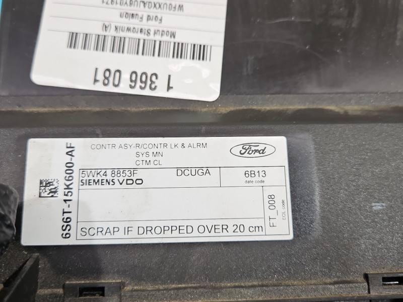 Блок комфорту BSI Ford Fusion 5WK48853F — фото деталі 3
