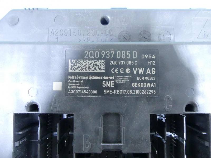 Блок комфорту BSI Skoda Fabia 3 2Q0937085D — фото деталі 3