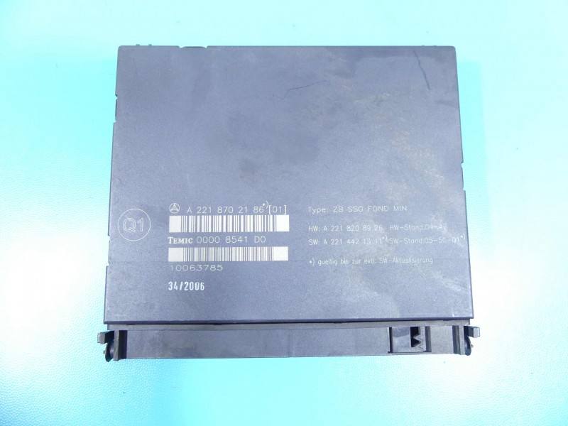 Блок комфорту BSI Mercedes S W221 A2218702186 — фото деталі 2