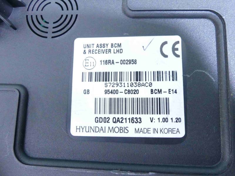 Блок комфорту BSI Hyundai I20 95400-C8020 — фото деталі 8