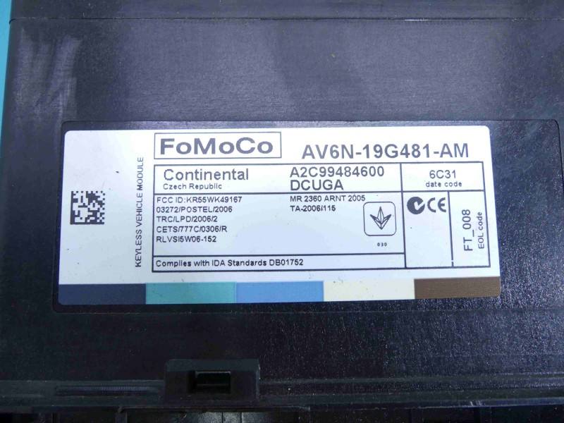 Блок комфорту BSI Ford Kuga AV6N-19G481-AM — фото деталі 7