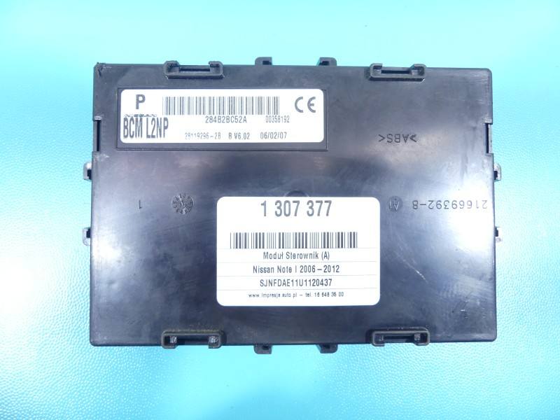 Блок комфорту BSI Nissan Note 28119296-2B — фото деталі 3