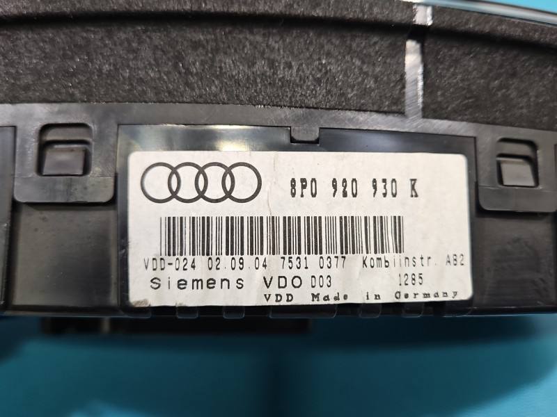 Щиток приборов Audi A3 8P 8P0920930K — фото детали 6