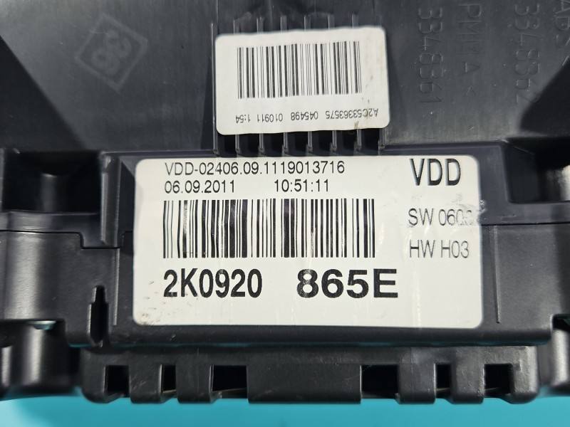Щиток приборов Volkswagen Caddy 2K0920865E — фото детали 7
