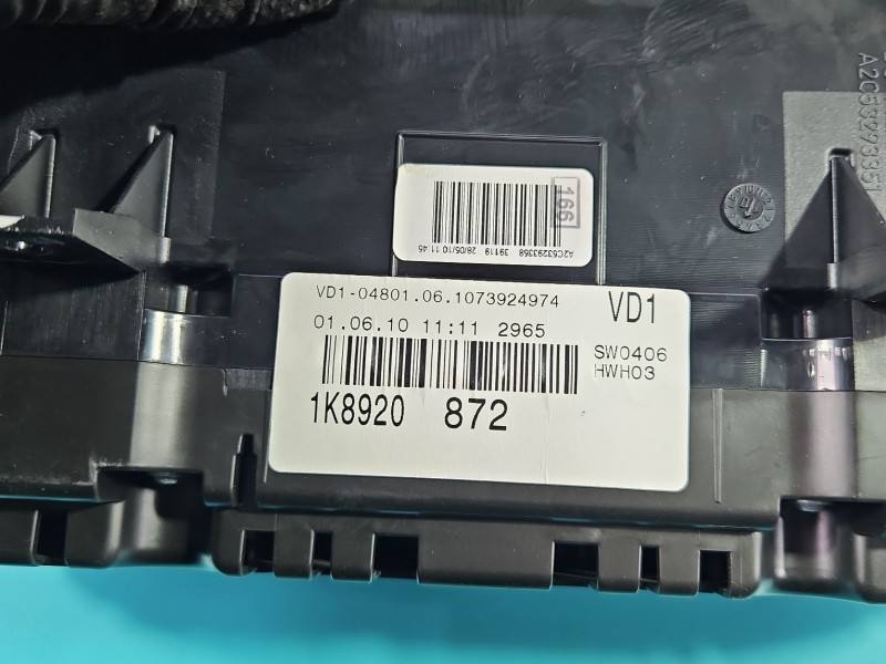 Щиток приладів Volkswagen Scirocco 3C8035195 — фото деталі 7
