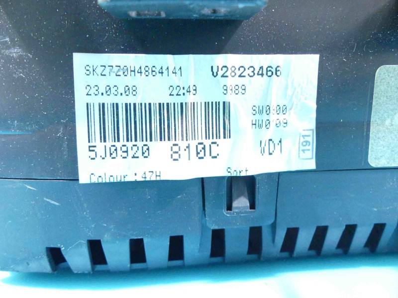 Щиток приборов Skoda Roomster 5J0920810C — фото детали 2