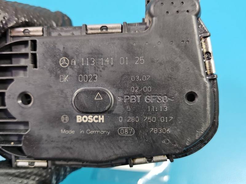 Дросельна заслінка Mercedes E W211 A1131410125 — фото деталі 8