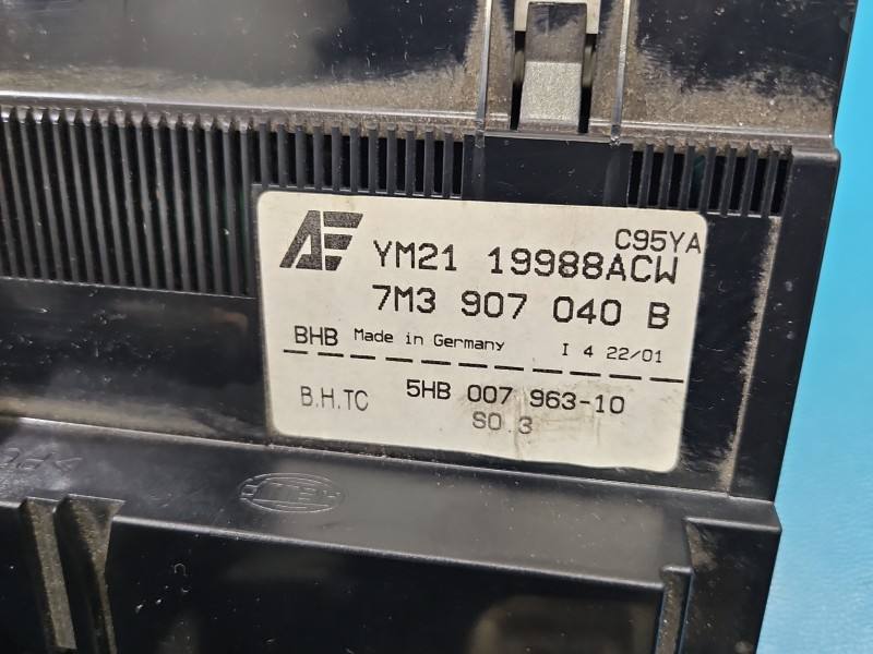 Блок керування пічкою клімат Volkswagen Sharan 7M3907040B 5HB007963-10 — фото деталі 6