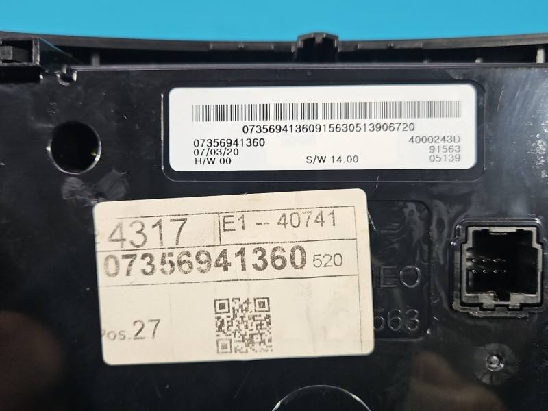 Блок керування пічкою клімат Jeep Renegade 07356941360 — фото деталі 6