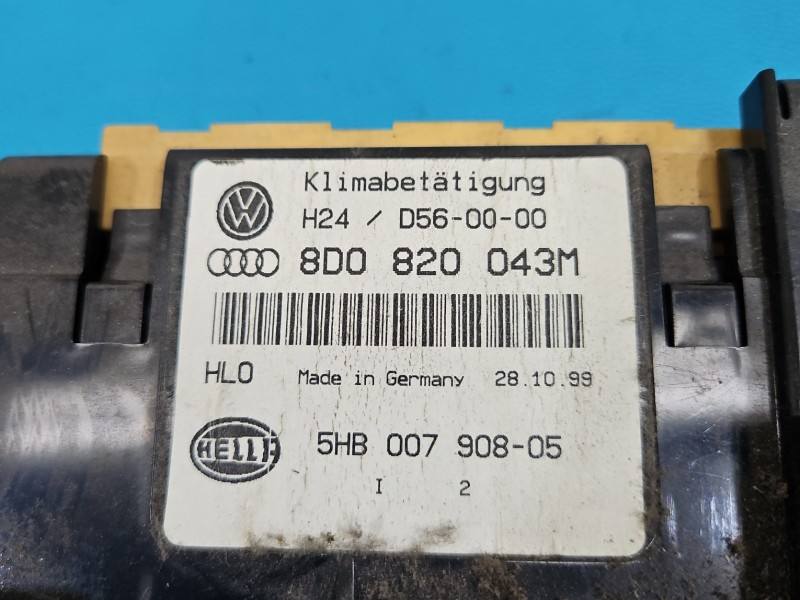 Блок керування пічкою клімат Audi A4 B5 8D0820043M — фото деталі 6