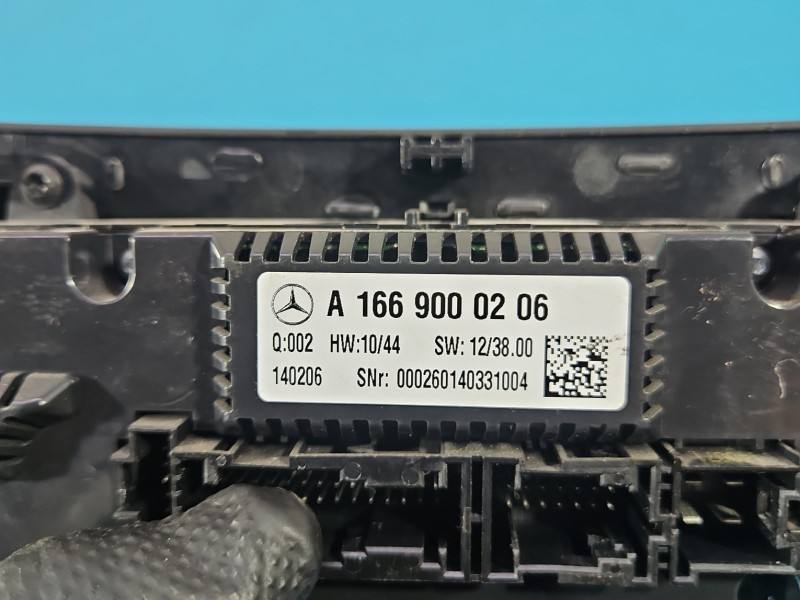 Блок керування пічкою клімат Mercedes ML W166 A1669000206 — фото деталі 9