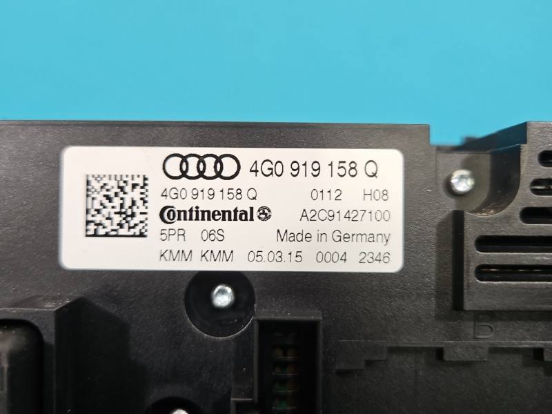 Блок керування пічкою клімат Audi A6 C7 4G0919158Q — фото деталі 6