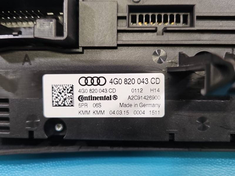 Блок керування пічкою клімат Audi A6 C7 4G0820043CD — фото деталі 9