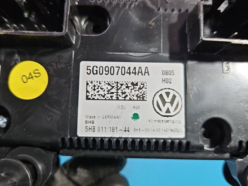 Блок керування пічкою клімат Volkswagen Golf 7 5G0907044AA — фото деталі 9