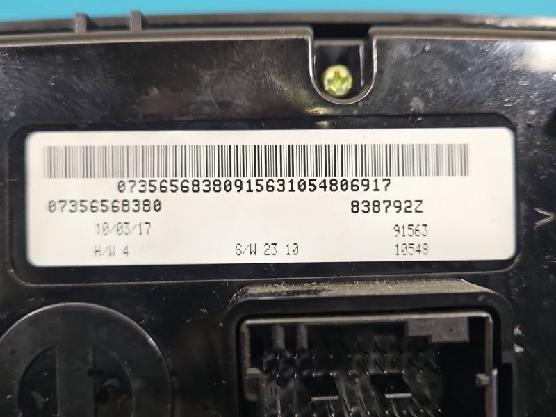 Блок керування пічкою клімат Fiat 500 07356568380 — фото деталі 4