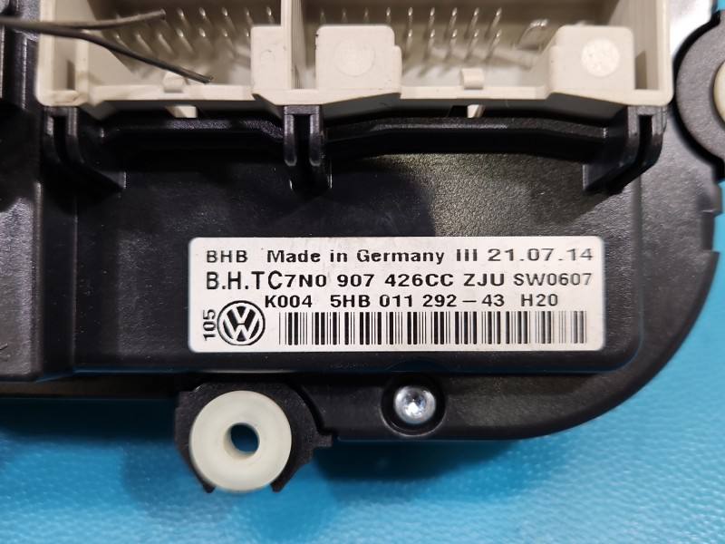 Блок керування пічкою клімат Volkswagen Caddy 7N0907426CC — фото деталі 7