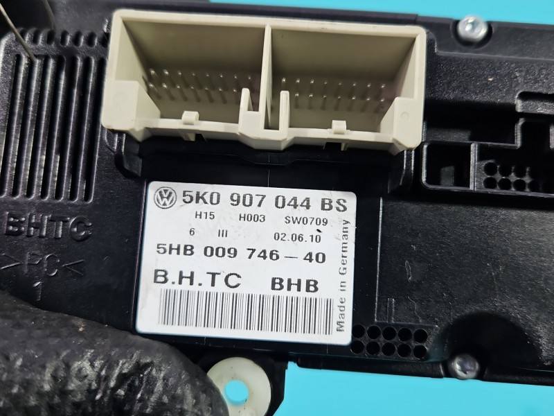 Блок керування пічкою клімат Volkswagen Scirocco 5K0907044BS — фото деталі 6