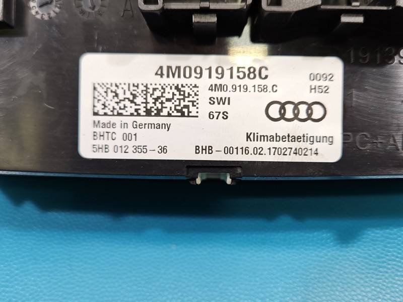 Блок керування пічкою клімат Audi Q7 4M0919158C — фото деталі 5