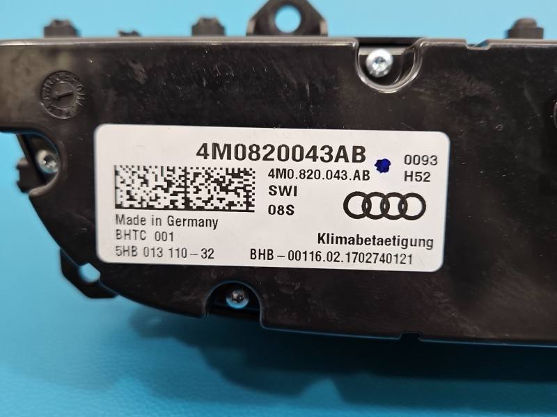 Блок керування пічкою клімат Audi Q7 4M0820043AB — фото деталі 5