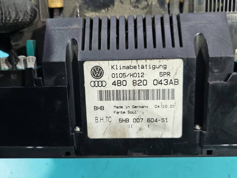 Блок керування пічкою клімат Audi A6 C5 4B0820043AB — фото деталі 10