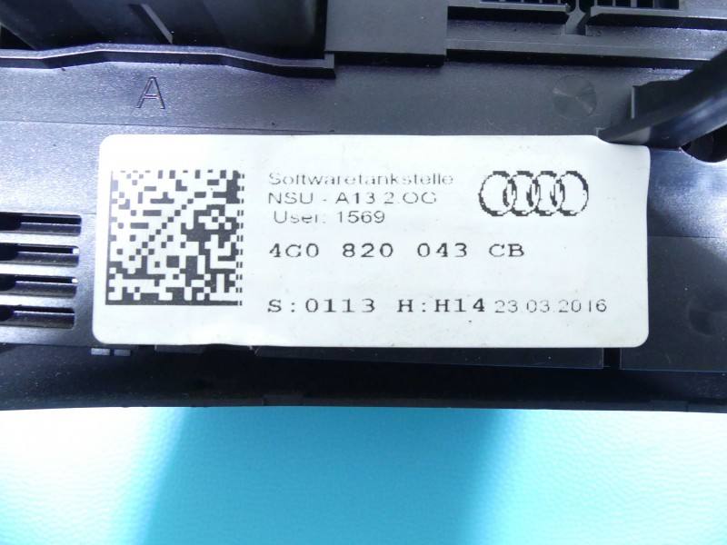 Блок керування пічкою клімат Audi A6 C7 4G0820043CB — фото деталі 4