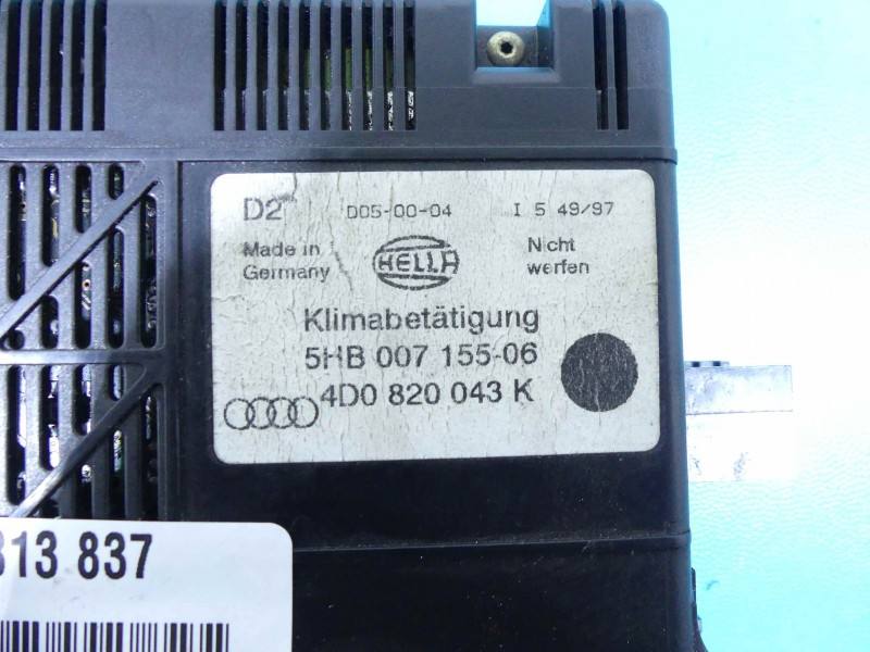 Блок керування пічкою клімат Audi A8 D2 4D0820043K — фото деталі 4