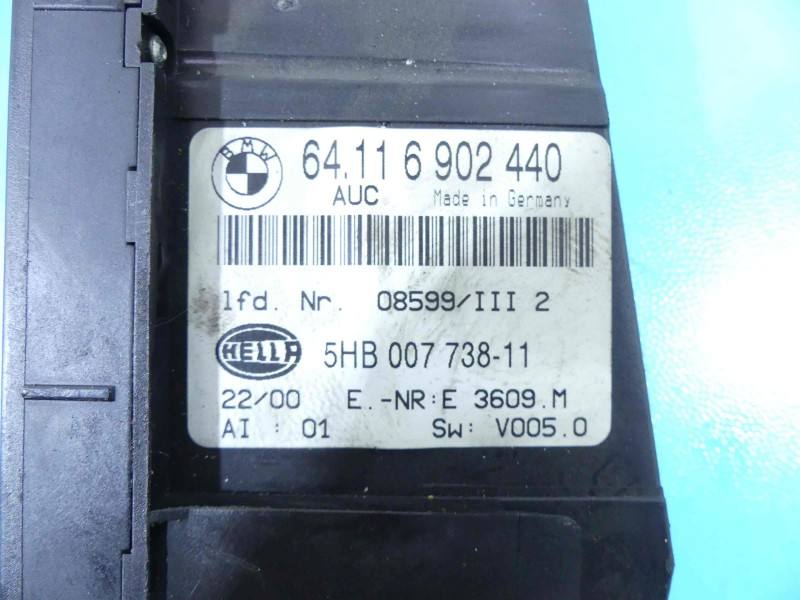 Блок керування пічкою клімат BMW 3 E46 6902440 — фото деталі 4