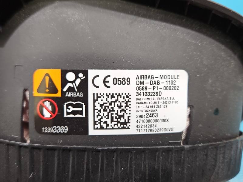 Подушка безпеки Airbag Opel Astra K 39042463 — фото деталі 7