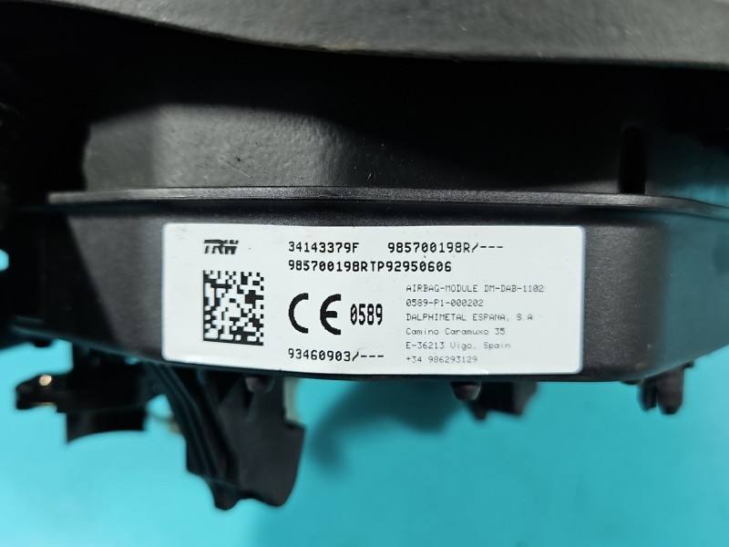 Подушка безопасности Airbag Renault Trafic 985700198R — фото детали 5