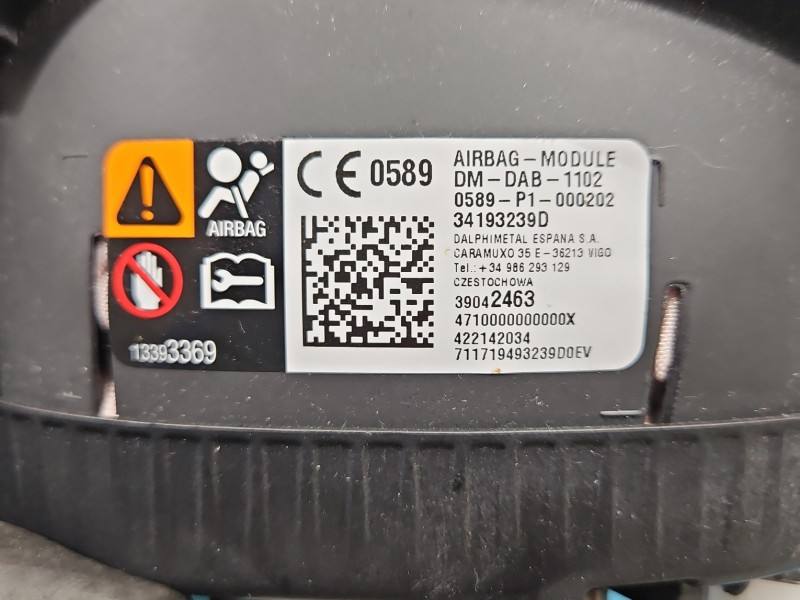 Подушка безпеки Airbag Opel Astra K 13393369 — фото деталі 7