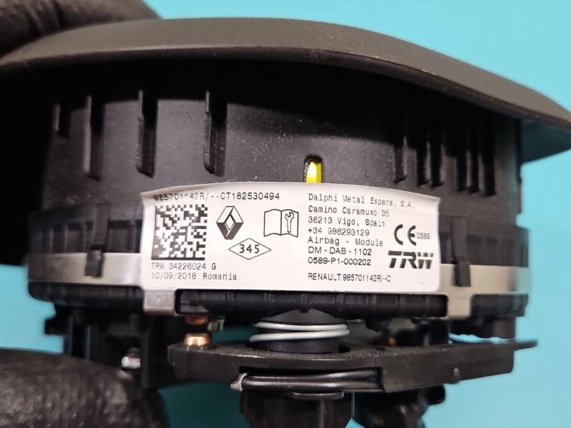Подушка безопасности Airbag Dacia Sandero 985701142R — фото детали 5