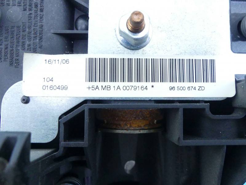 Подушка безопасности Airbag Peugeot 207 96500674ZD — фото детали 4