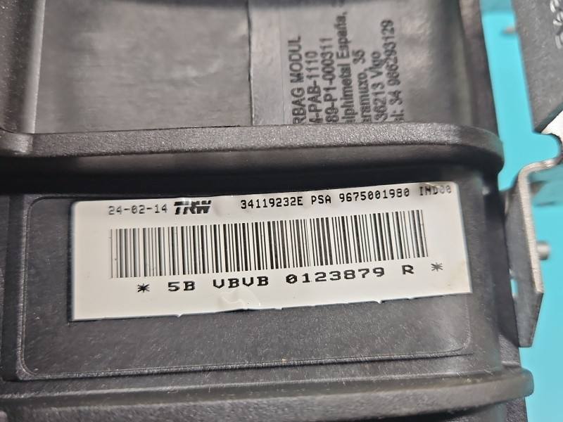 Подушка безопасности Airbag Peugeot 301 9675001980 — фото детали 4