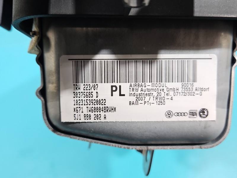 Подушка безопасности Airbag Skoda Roomster 5J1880202A — фото детали 4