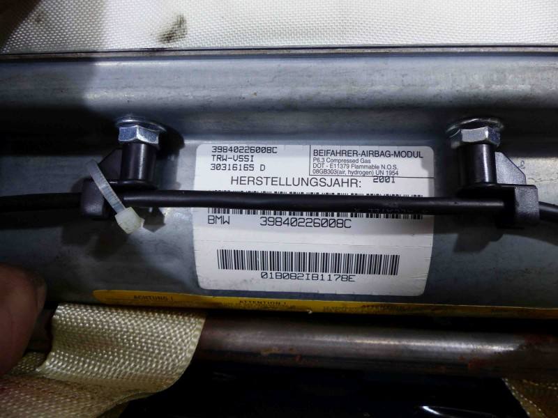 Подушка безпеки Airbag BMW X5 E53 30316165D — фото деталі 5