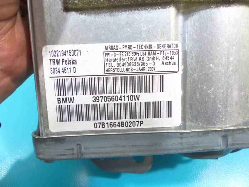 Подушка безпеки Airbag BMW X3 E83 39705604110W — фото деталі 9