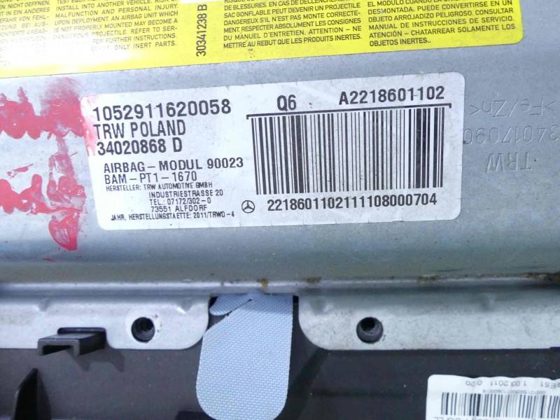 Подушка безпеки Airbag Mercedes S W221 — фото деталі 9
