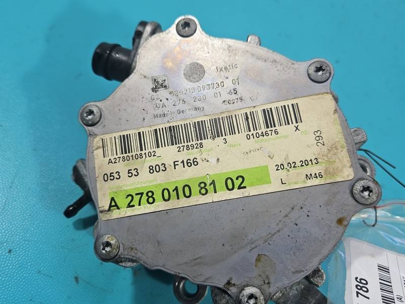 Вакуумний насос Mercedes GL X166 A2780108102 — фото деталі 6