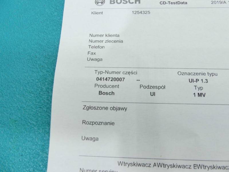 Форсунка Volkswagen Bora 0414720007 — фото деталі 3